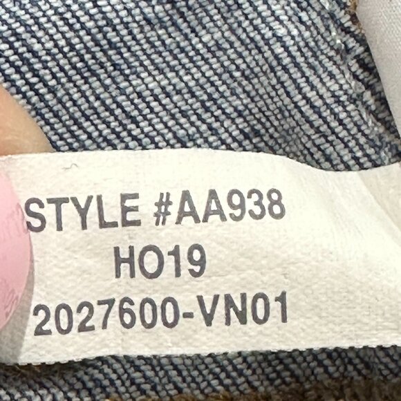 Madewell Stovepipe Denim Jeans Size 24P Raw Hem High‎ Waisted Medium Wash - Picture 10 of 10